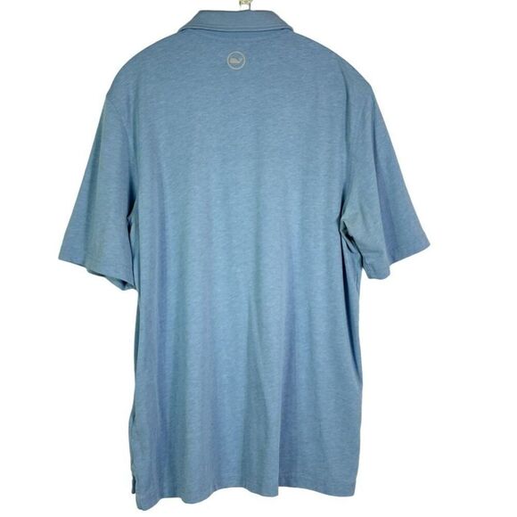 Jim Nantz By Vineyard Vines Pima Cotton Blend Polo Shirt Size L, Blue - Picture 5 of 13
